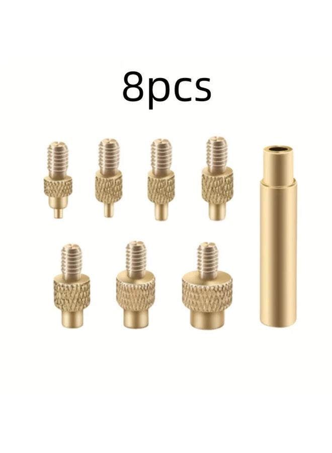 8pcs Heat Insert Nut Kit M2 to M8 Threads Brass Inserts for 3D Printers - Image 1