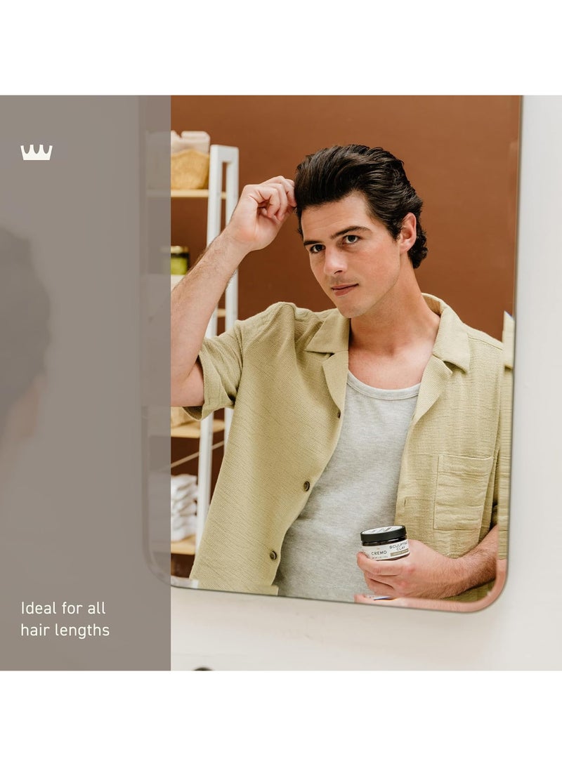كريمو طين شعر رجالي فاخر من الدرجة الأولى لتصفيف الشعر، ذو ثبات عالي ولمسة نهائية غير لامعة، 4 أونصة - Image 3