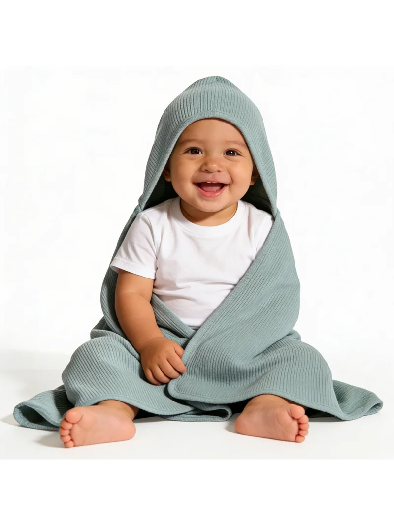Babies Basic Babies Basic Ribbed Cotton Blanket/Swaddle