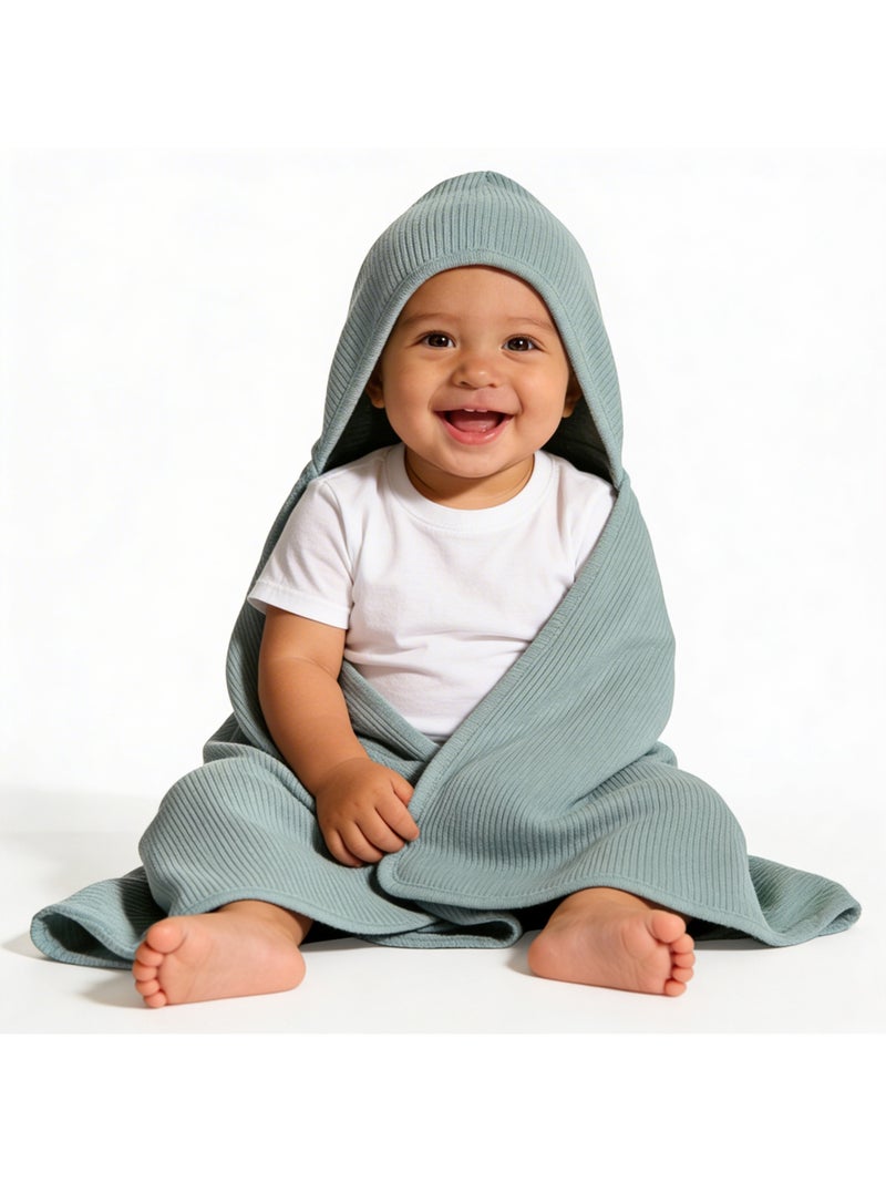 بابيز_بيسك بيبيز بيسك قماط / بطانية استقبال للمولود الجديد من القطن 100%, أصفر - Image 1