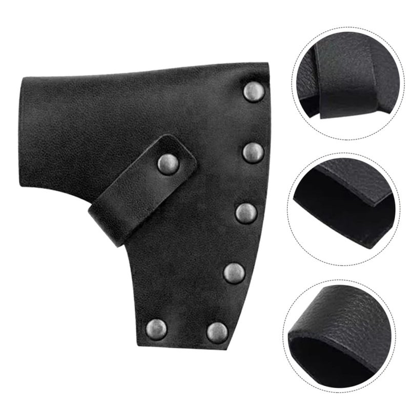 Leather Outdoor Axe Cover Scalp Hatchet Protective Case Portable LARP Axe Casing - Image 4