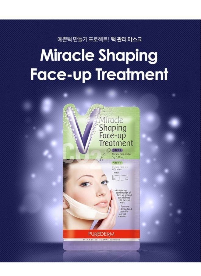 Purederm - Miracle Shaping Face-up Treatment V line Sheet Mask For Double Chin - Image 1
