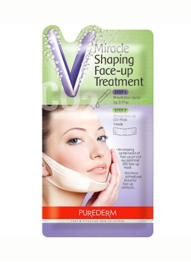 Purederm - Miracle Shaping Face-up Treatment V line Sheet Mask For Double Chin - Image 1