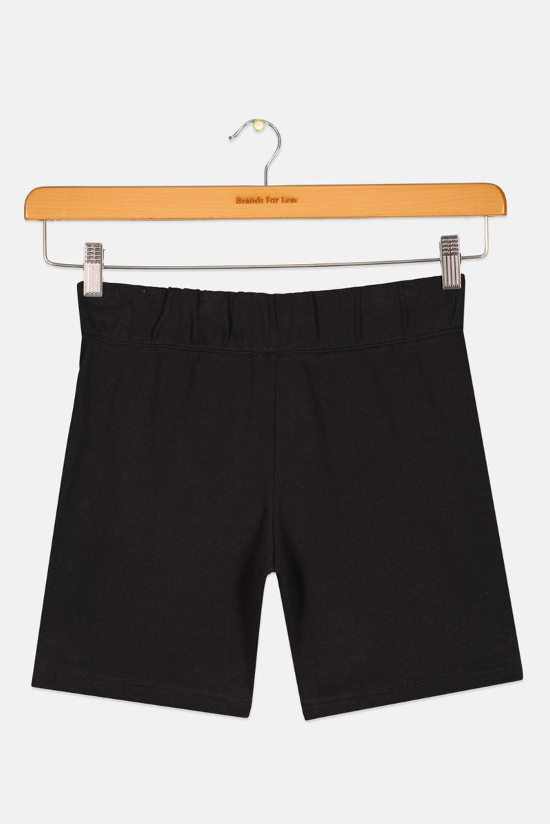 Nike Kids Girl Standard Fit Training Shorts, Black - Image 2