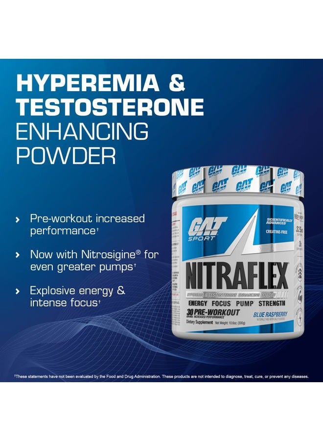 GAT SPORT Nitraflex Advanced Pre-Workout Powder, Increases Blood Flow, Boosts Strength and Energy, Improves Exercise Performance, Men & Women (Fruit Punch, 30 Servings) - Image 5