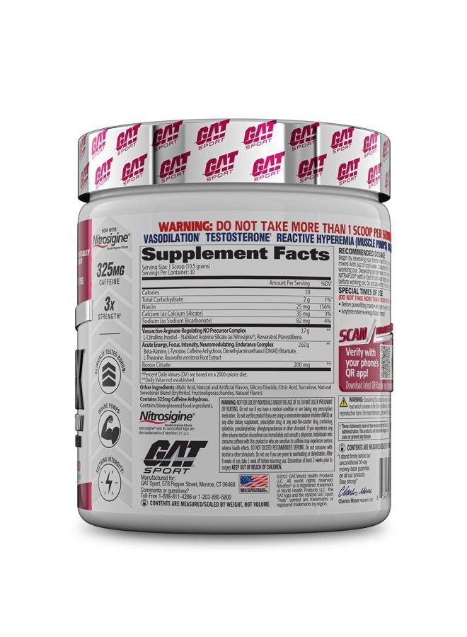 GAT SPORT Nitraflex Advanced Pre-Workout Powder, Increases Blood Flow, Boosts Strength and Energy, Improves Exercise Performance, Men & Women (Fruit Punch, 30 Servings) - Image 3