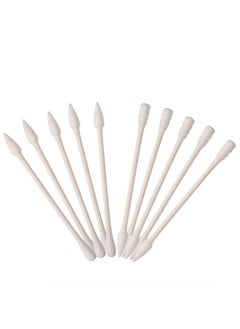 Cotton Swabs Cotton Tipped Applicator Double Tipped With Cardboard Handles, 400 Pieces (Pointed And Spiral Tip, Pointed And Round Tip)
