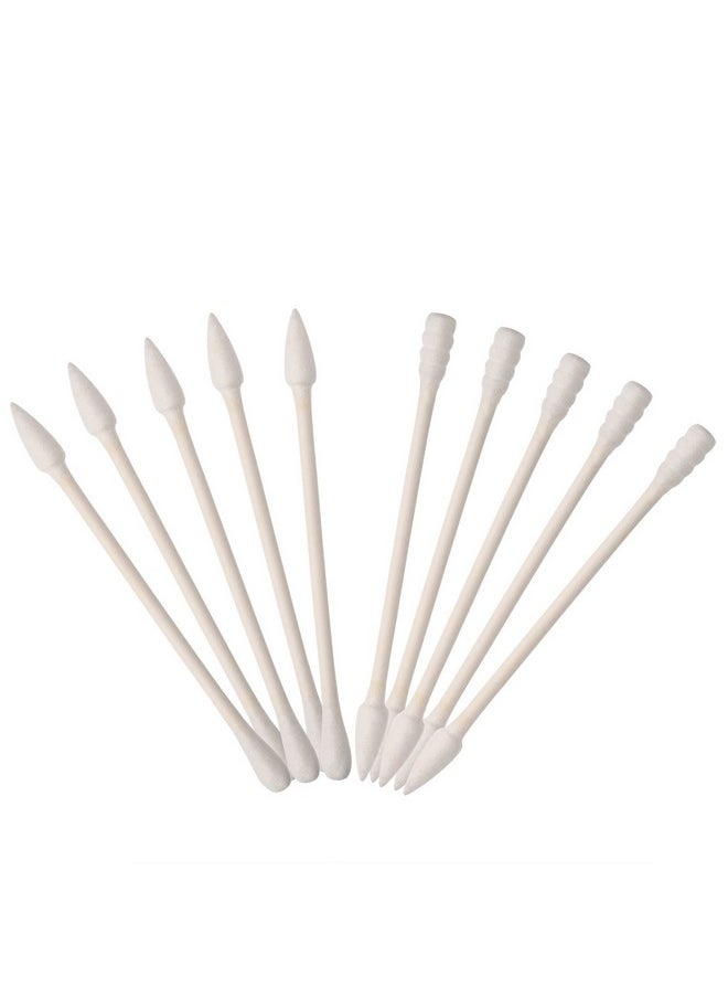 Pangda Cotton Swabs Cotton Tipped Applicator Double Tipped With Cardboard Handles, 400 Pieces (Pointed And Spiral Tip, Pointed And Round Tip)  - Image 1