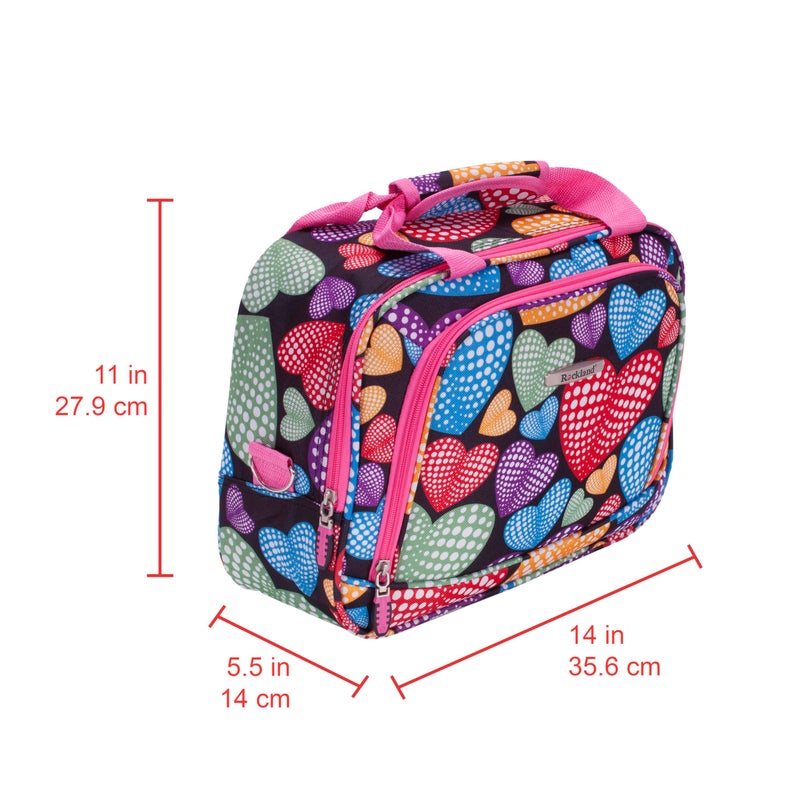 Rockland Fashion Softside Upright Luggage Set, Expandable,New Heart, 2-Piece (14/19) - Image 5