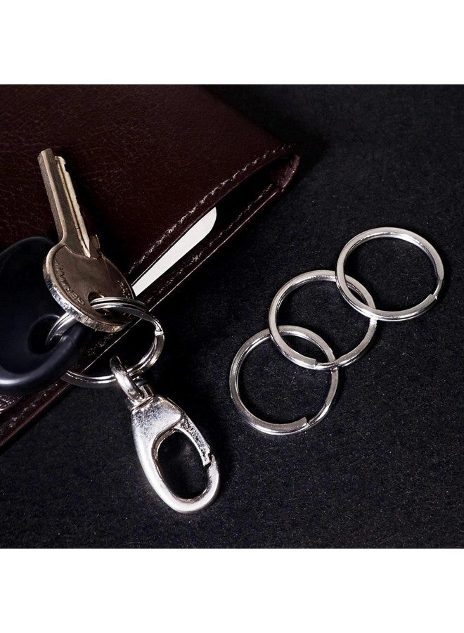 EVALUEMART 60 Pcs Round Shape Key Rings 25 MM Dia, Flat Key Chain Rings Metal Split Ring for organizing Keys(Pack of 60)(Silver 30, Golden 30) - Image 3