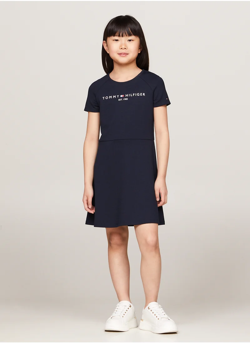 TOMMY HILFIGER PUNTO FIT & FLARE DRESS SS