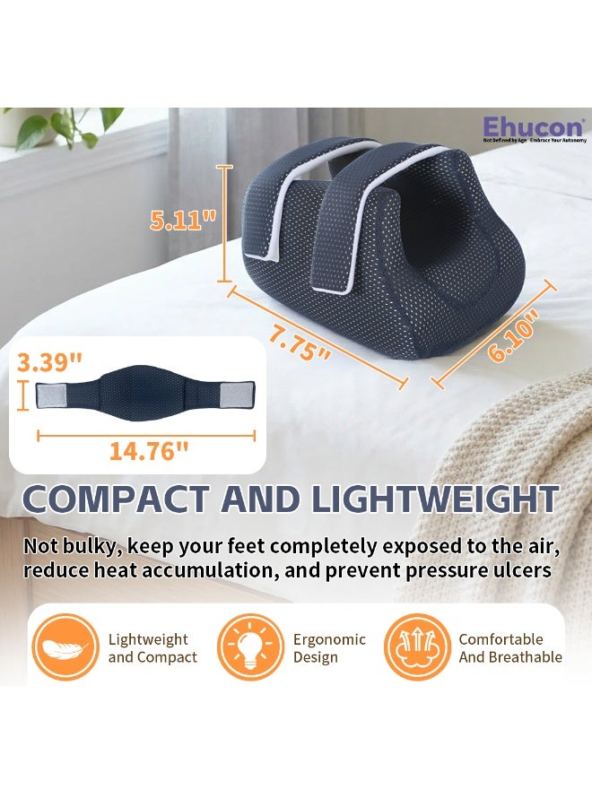 Ehucon 3D Heel Protectors for Pressure Sores,Ankle Elevation Pillow Foot Support Cushion for Bed Sores,Heel Cushions for Heel Pain Relief（Pack of 1 Count） - Image 3
