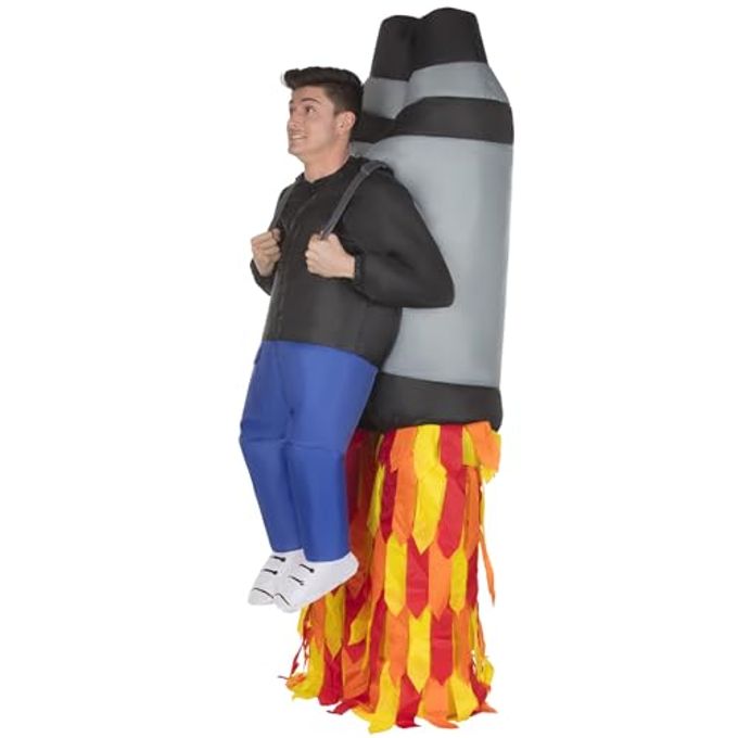MORPH Jet Pack Inflatable Costume Adult, Inflatable Jetpack Costume, Inflatable Rocket Costumes, Halloween Costumes for Men - Image 1