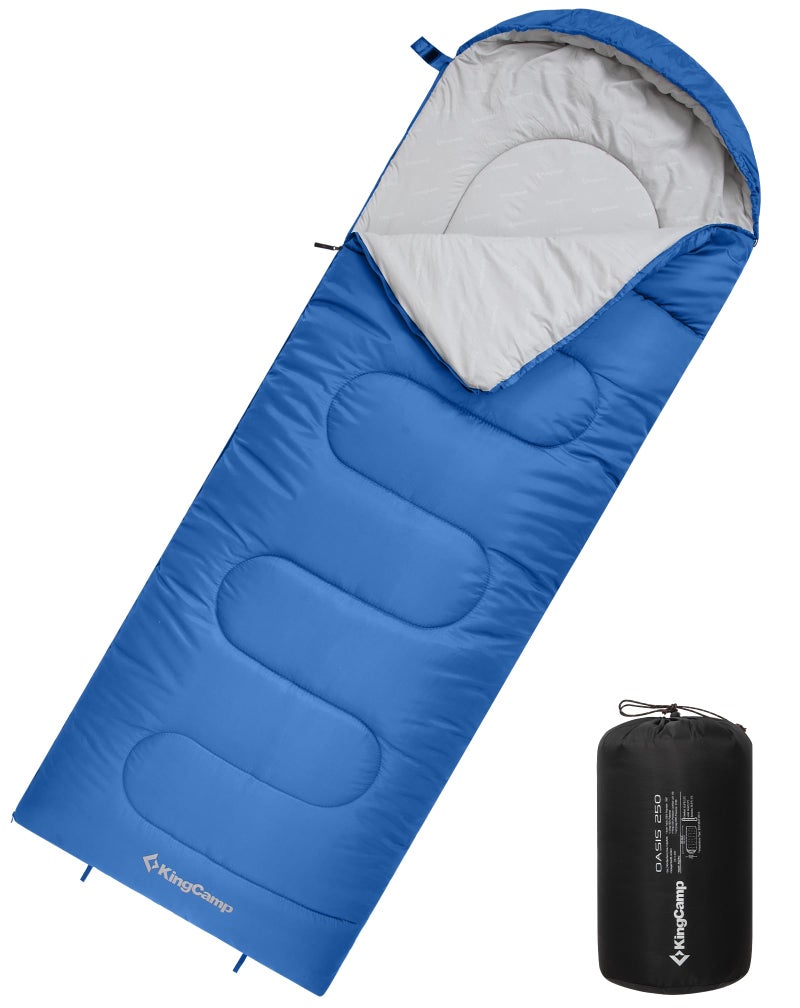 KingCamp Oasis Series Sleeping Bag with Headboard, 220 x 75 cm - Image 1