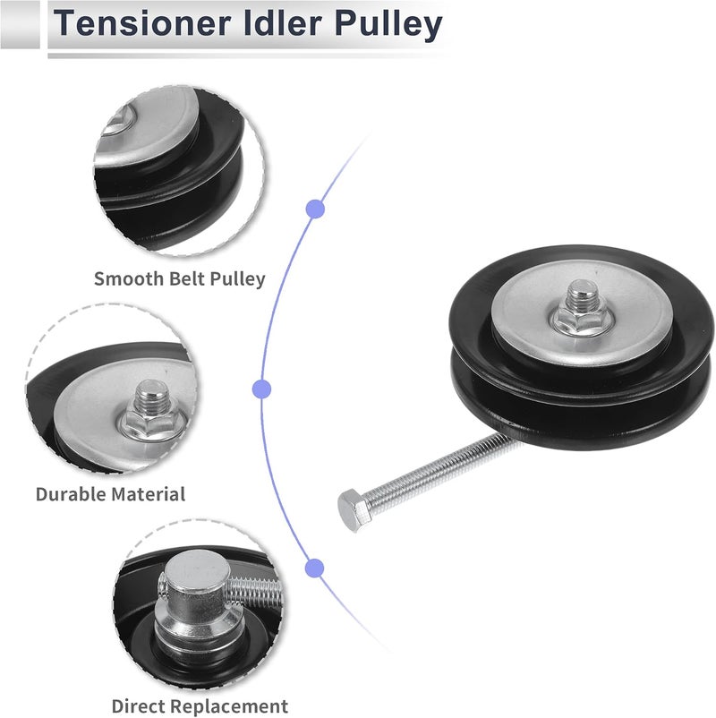 RATCHROLL Drive Belt Idler Pulley for Toyota Pick Up 1982-1995 Serpentine Tensioner Pulley Idler with Bolt Washer No.8844035040/8844035010/MR568933 Black 1 Pcs - Image 4