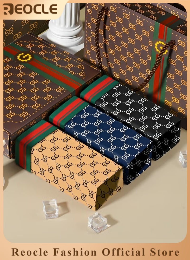 REOCLE 3 Packs Men's Boxer Briefs Underwear Breathable Cooling Underwear Cotton Huge Pouch Trunks Short Leg Underwear - Image 1