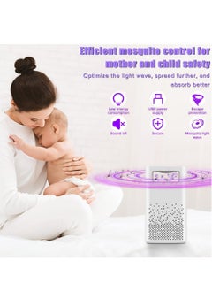 Necomi Bug Zapper Lamp,Mosquito Repellent And Trapper, Mosquito/Fly Trap, USB Powered UV LED, Indoor Mosquito Zapper-White  - Image 2