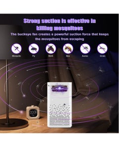 Necomi Bug Zapper Lamp,Mosquito Repellent And Trapper, Mosquito/Fly Trap, USB Powered UV LED, Indoor Mosquito Zapper-White  - Image 4