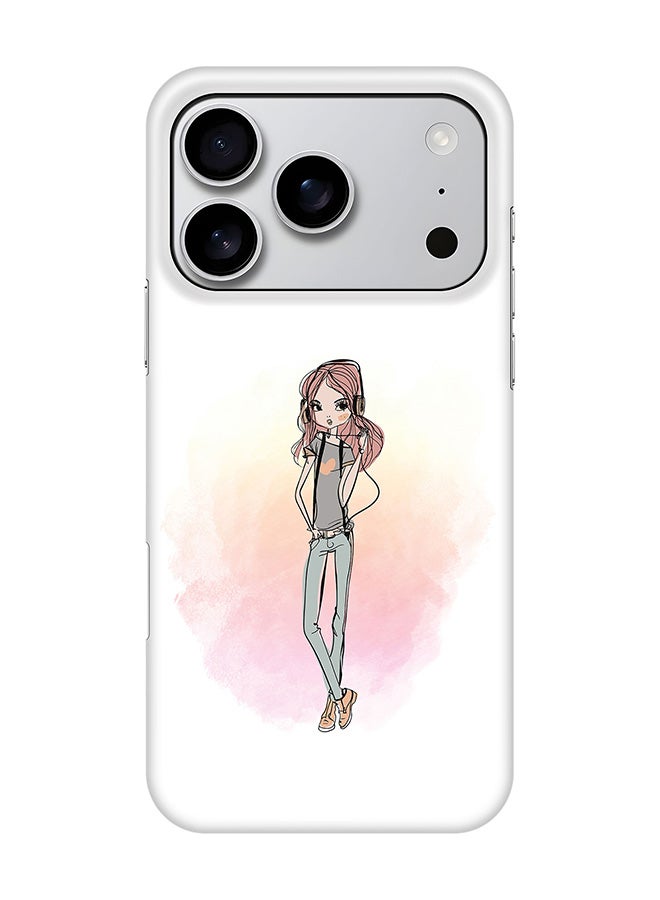 Stylizedd For iPhone 17 Pro,Case, [Compatible with MagSafe] Magnetic cover Slim fit Protection Matte, - Girl Next Door