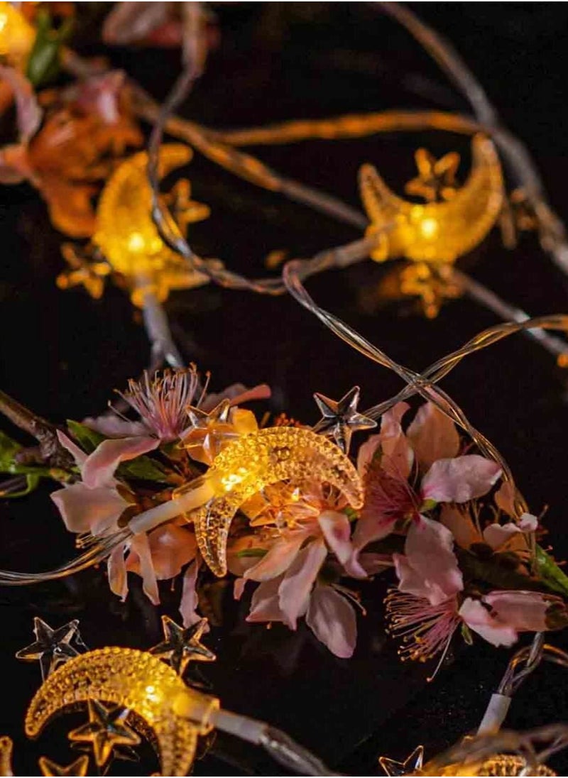 co arma LED Moon And Star Fairy String Light  - Image 2