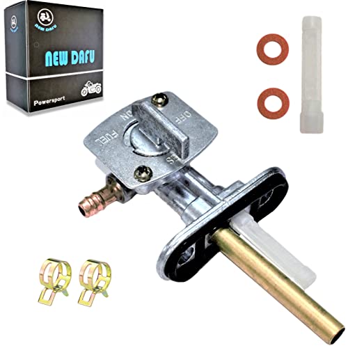 NEW DAFU Fuel Gas Tank Valve Petcock + 2 Clamps for Yamaha YZ125 YZ250 YZ400F YZ426F YZ450F,Suzuki LTZ 250/400 DR 200/250/350,ATV Motorcycles, Polaris - Image 1