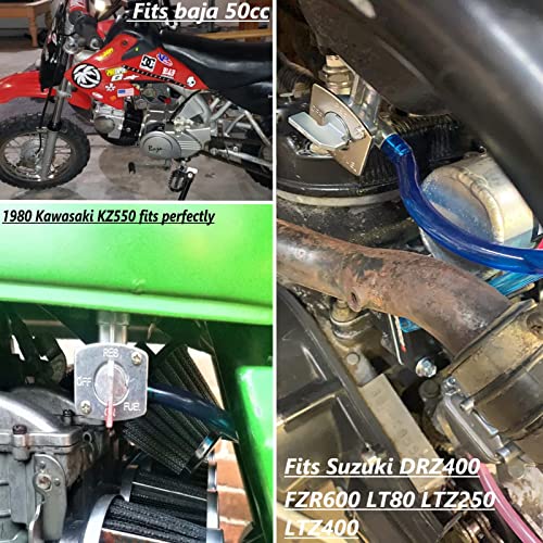 NEW DAFU Fuel Gas Tank Valve Petcock + 2 Clamps for Yamaha YZ125 YZ250 YZ400F YZ426F YZ450F,Suzuki LTZ 250/400 DR 200/250/350,ATV Motorcycles, Polaris - Image 5