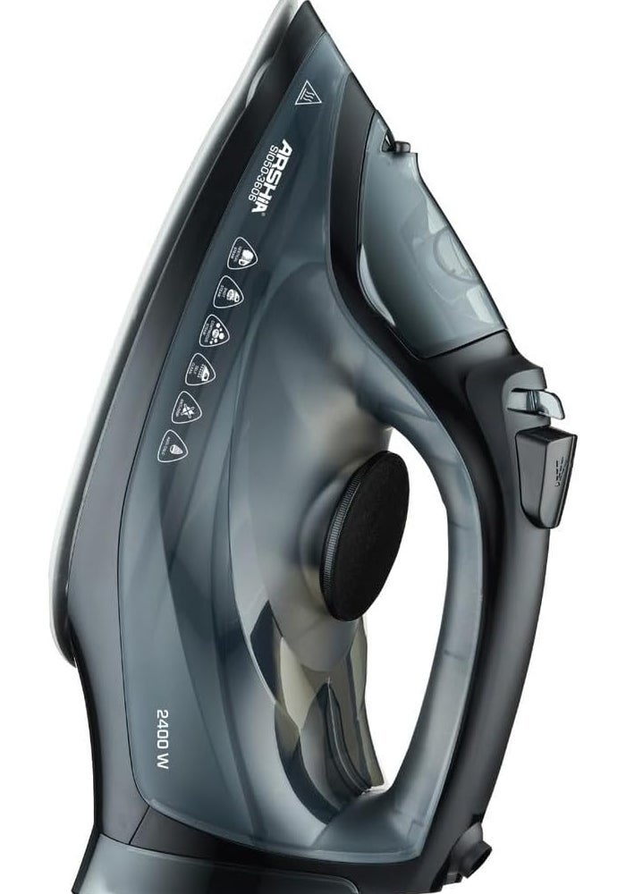 Arshia 2000-2400W Steam Iron, Black - Image 2