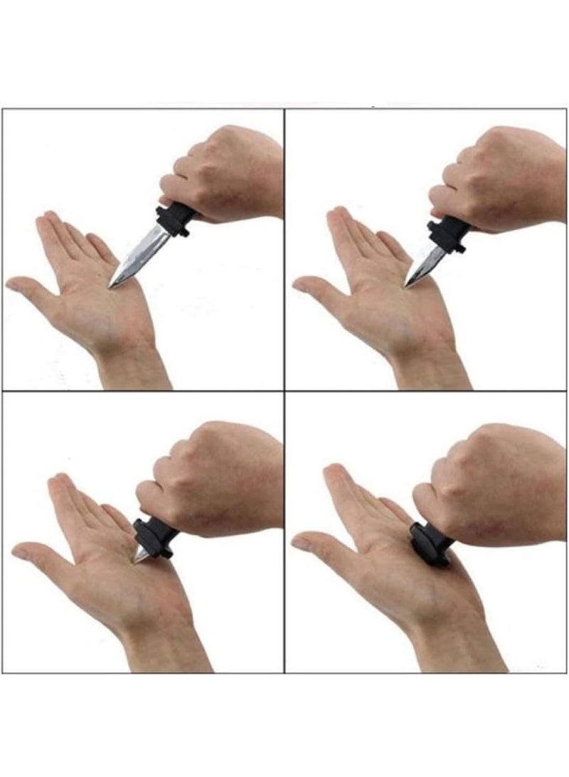 REZZOSS 6 Pcs Retractable Fake Knife Toy – Magic Trick Plastic Dagger with Vanishing Blade | Funny Prank Gag Gift for Halloween, April Fools & Costume Parties | Safe Simulation Weapon Prop for Kids & Adults | Theater & Movie Stage Accessory - Image 4