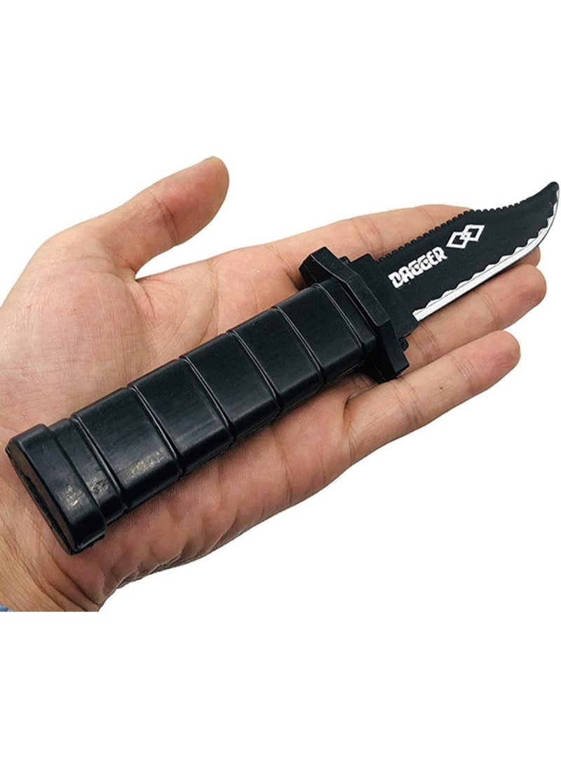 REZZOSS 6 Pcs Retractable Fake Knife Toy – Magic Trick Plastic Dagger with Vanishing Blade | Funny Prank Gag Gift for Halloween, April Fools & Costume Parties | Safe Simulation Weapon Prop for Kids & Adults | Theater & Movie Stage Accessory - Image 5