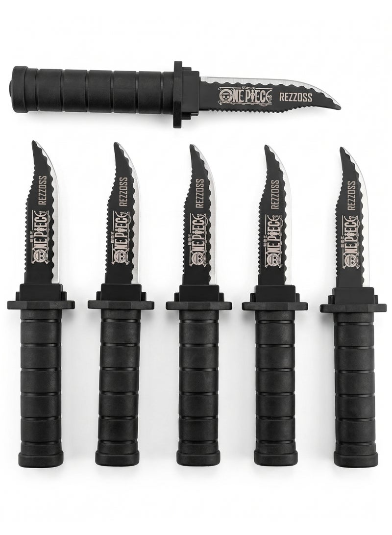 REZZOSS 6 Pcs Retractable Fake Knife Toy – Magic Trick Plastic Dagger with Vanishing Blade | Funny Prank Gag Gift for Halloween, April Fools & Costume Parties | Safe Simulation Weapon Prop for Kids & Adults | Theater & Movie Stage Accessory - Image 1