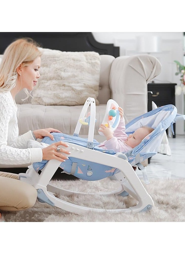 Generic - Portable Musical Elephant Design Baby Rocker Chair With Toys - Image 1
