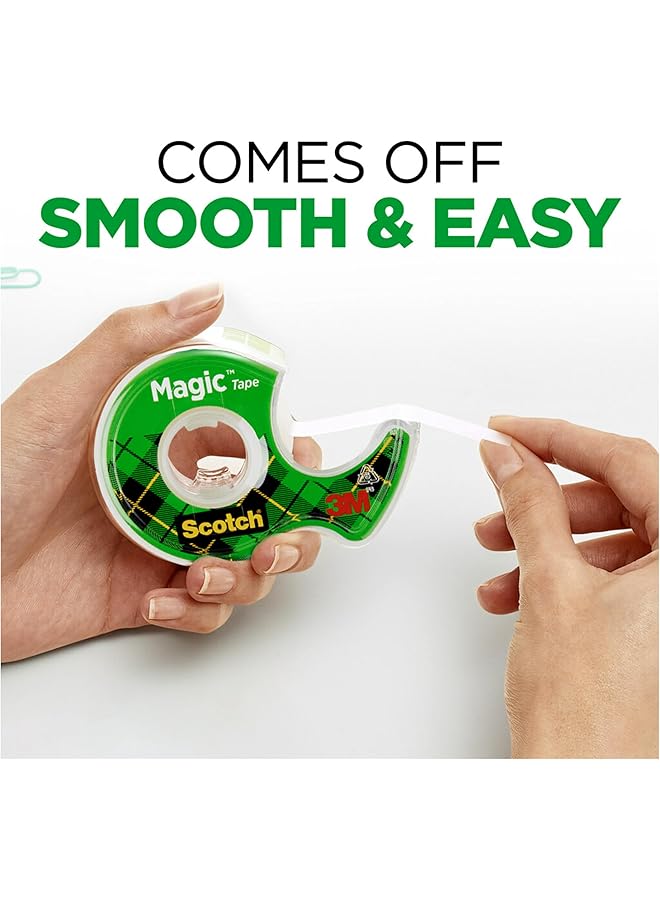 Scotch  Magic Tape 3 Rolls Numerous Applications Invisible Engineered For Repairing 3 4 X 300 Inches Dispensed 3105 - Image 4