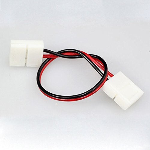 EvZ 10PCS LED 5050 Single Colour Strip Light Connector 2 Pin Conductor 10 mm Wide Strip Jumper - Image 4