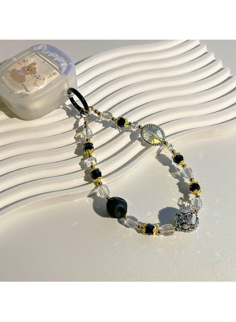 Phone Wrist Strap, Cellphone Beaded Lanyard with Tether Tab, Anti Theft Charm Bracelet, Hands-Free Wristlet for Women and Girls - Image 4