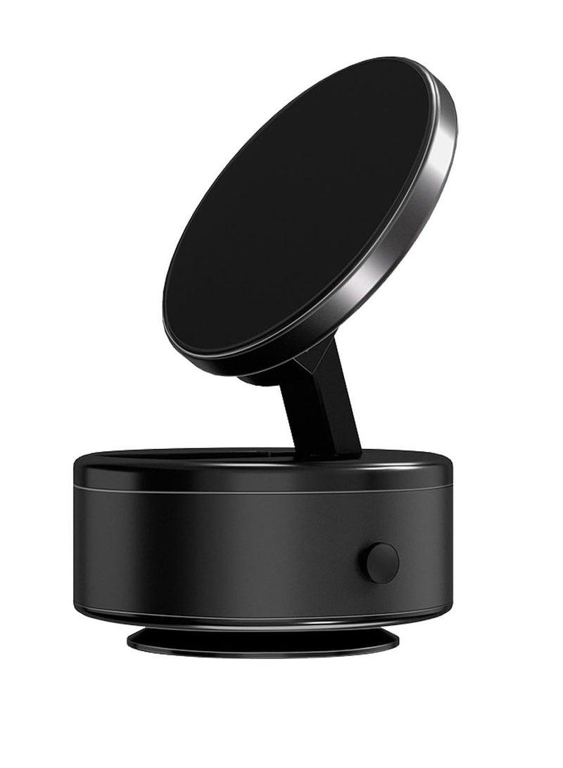 DIGI CORE 360 Degree Car Phone Holder Magnetic Car Holder Windshield Phone Mount Car Phone Mount With Magnetic Hold, Vacuum Suction Phone Mount For Smartphones, Magnetic Suction Cup Phones Holder Black - Image 1