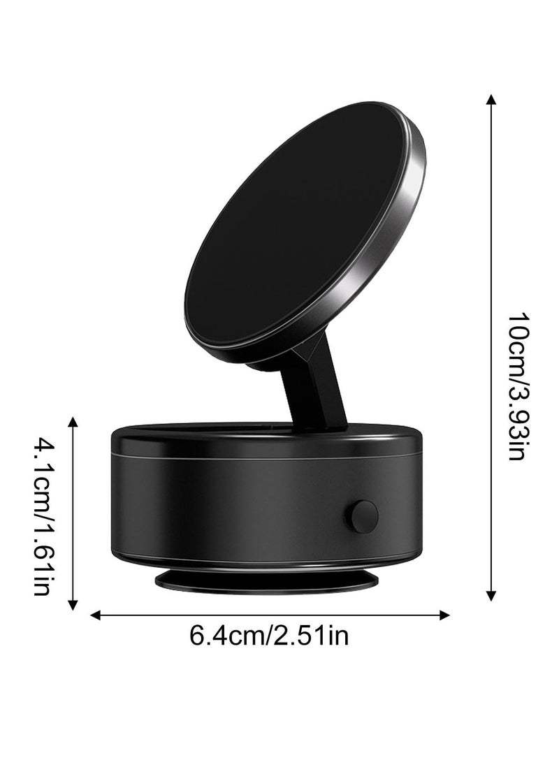 DIGI CORE 360 Degree Car Phone Holder Magnetic Car Holder Windshield Phone Mount Car Phone Mount With Magnetic Hold, Vacuum Suction Phone Mount For Smartphones, Magnetic Suction Cup Phones Holder Black - Image 2