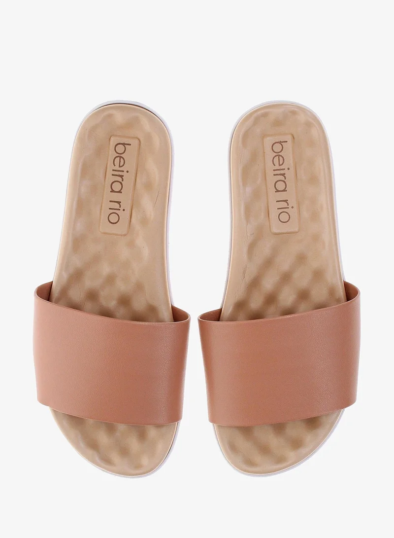 Beira Rio Beige Flat Sandals for Women – Stylish & Comfortable Everyday Wear for Women | Best Price UAE