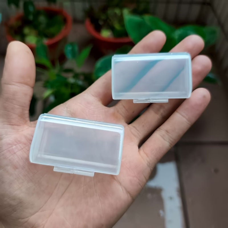 2 Pack Battery Storage Cases Holds 2 AA Each Compact Portable - Image 1