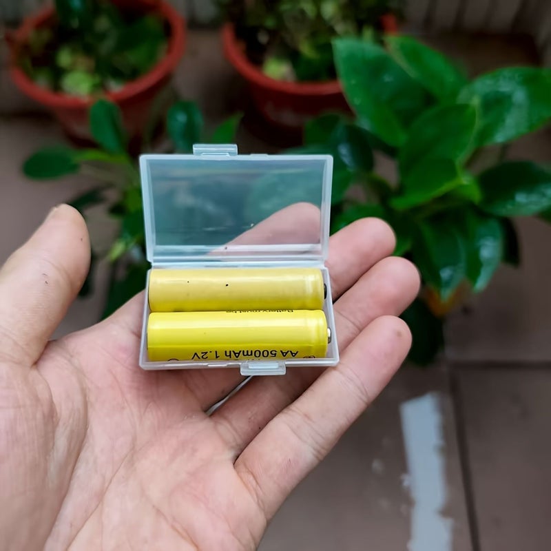 2 Pack Battery Storage Cases Holds 2 AA Each Compact Portable - Image 5
