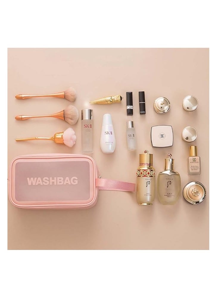 Spaceshoop - Toiletry Bag for Women Clear Travel Bags for Toiletries Portable Large Clear Makeup Cosmetic - Image 1
