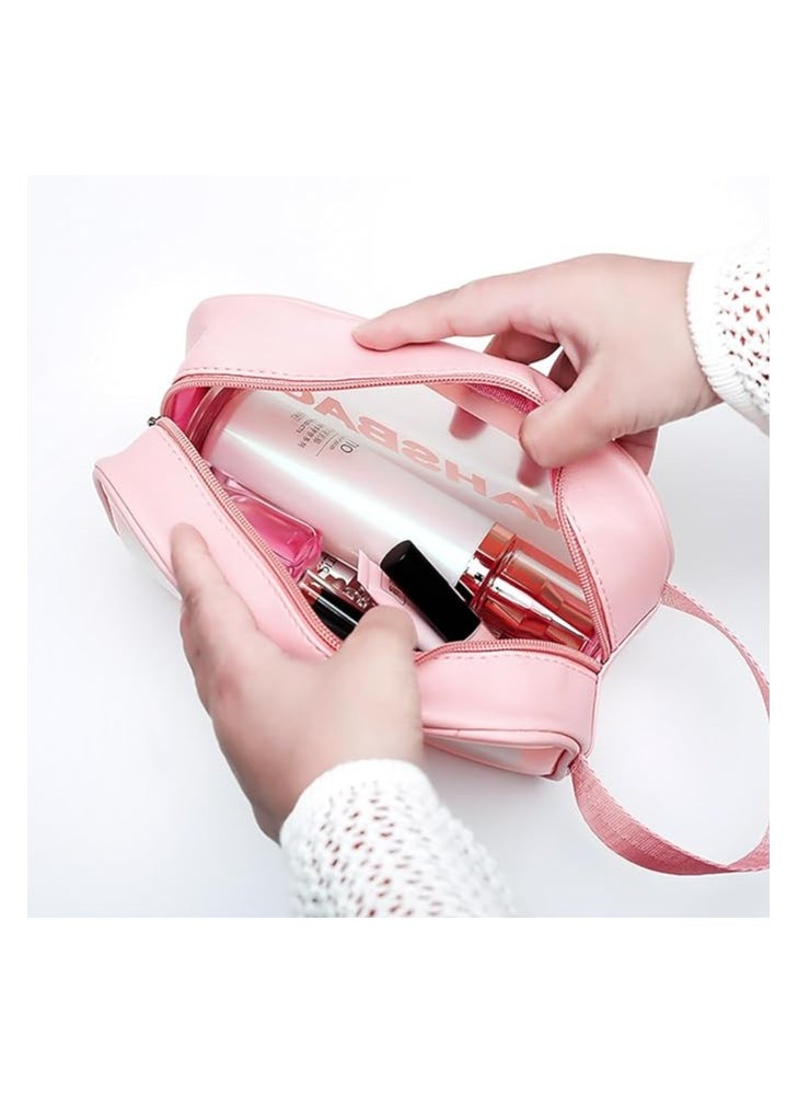 Spaceshoop - Toiletry Bag for Women Clear Travel Bags for Toiletries Portable Large Clear Makeup Cosmetic - Image 1