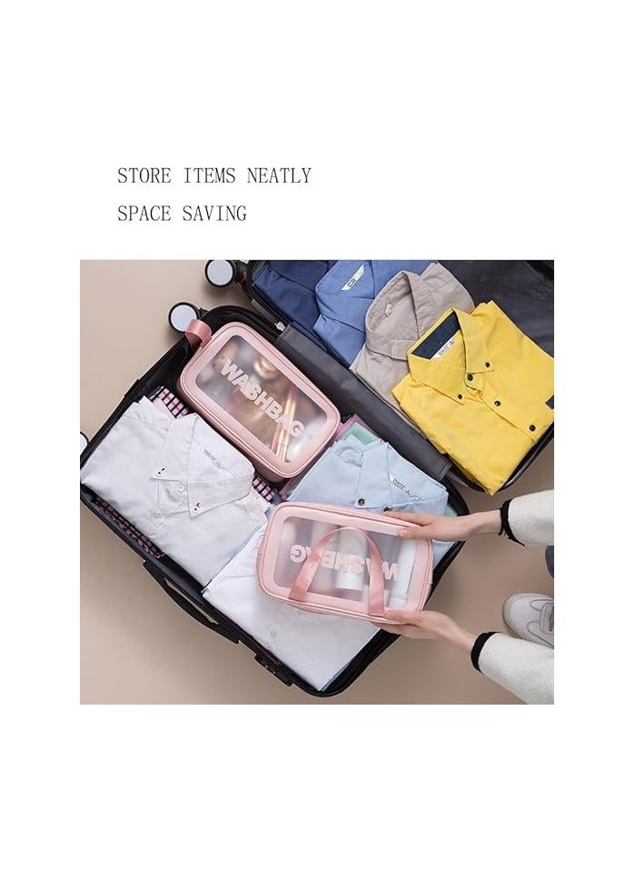 Spaceshoop - Toiletry Bag for Women Clear Travel Bags for Toiletries Portable Large Clear Makeup Cosmetic - Image 1