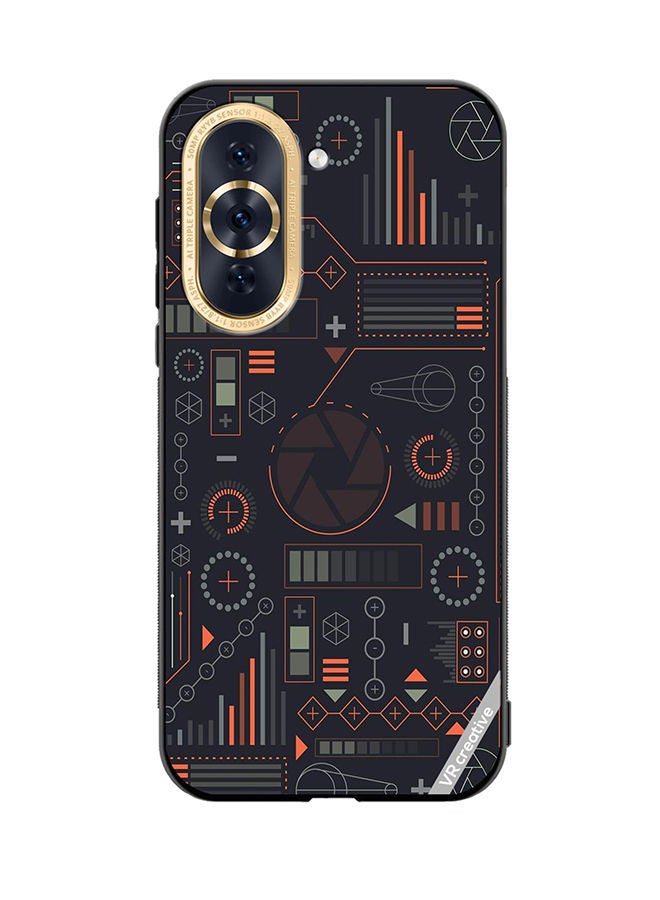 VR CREATIVE Protective Case Cover For Huawei Nova 10 Circuit Design Multicolour - Image 1