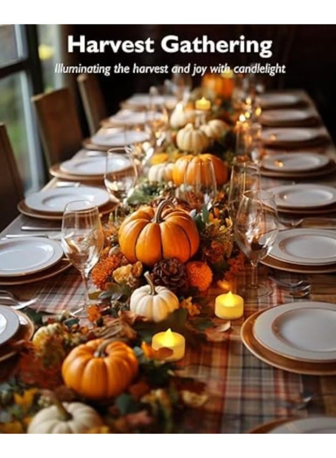 A set of 24 battery-operated LED tea lights, lasting 3 times longer, 200 hours, flameless - Image 4