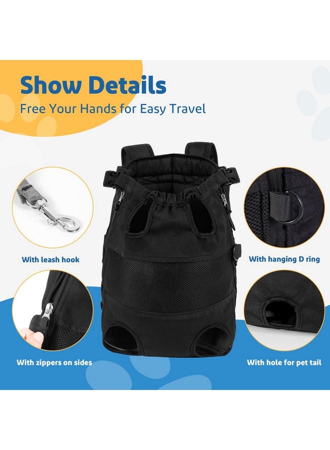 Jranter Dog Carrier Backpack - Legs Out Front - Facing Pet Carrier Backpack for Small Medium Large Dogs, Airline Approved Handsa - Canvas Mesh Free Cat Travel Bag (Large) - Image 3