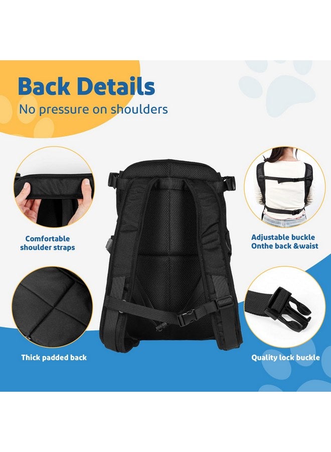 Jranter Dog Carrier Backpack - Legs Out Front - Facing Pet Carrier Backpack for Small Medium Large Dogs, Airline Approved Handsa - Canvas Mesh Free Cat Travel Bag (Large) - Image 4