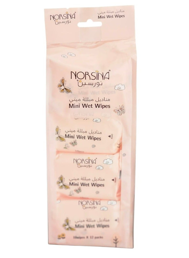 نورسينا مناديل مبللة ميني