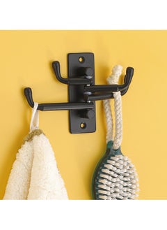 iSTAR iSTAR Flexible 4 Pin Stainless Steel Hooks Cloth Hanger Wall Hook Door Robe Hooks for Hanging Keys,Clothes,Towel Steel Hook (Pack of 2)  - Image 2