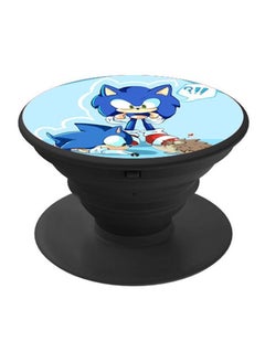 RKN Sonic Printed Pop Socket Finger Grip Phone Holder Black/Blue/Beige  - Image 2