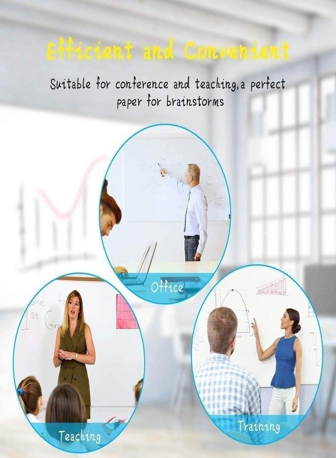 Awestuffs Whiteboard Self Adhesive Wallpaper Sticker for Kids Home Classroom Office Room with Free Marker (White, XL - 45 x 200 cm) - Image 5